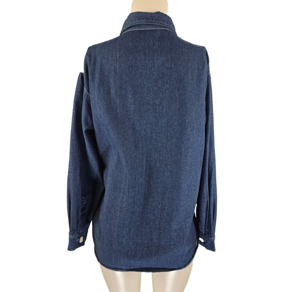 Fashion Bug Christmas Winter Holiday Long Sleeve Button Down Blouse 14/16 - Picture 5 of 6